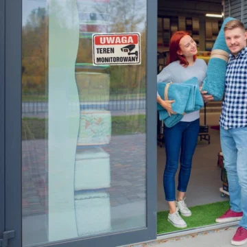 naklejka-obiekt-monitorowany-monitoring-30x20cm-111915 Jak oznakować monitoring w sklepie, biurze i na parkingu? Rodzaje tabliczek RODO